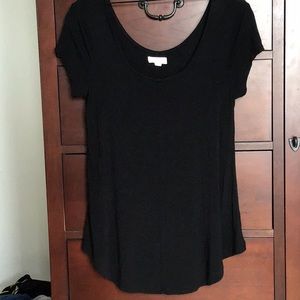 Blouse with tie across collarbones